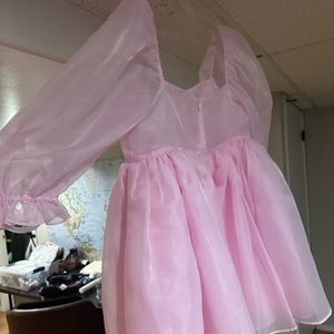 Selkie The Puff Dress in Pink